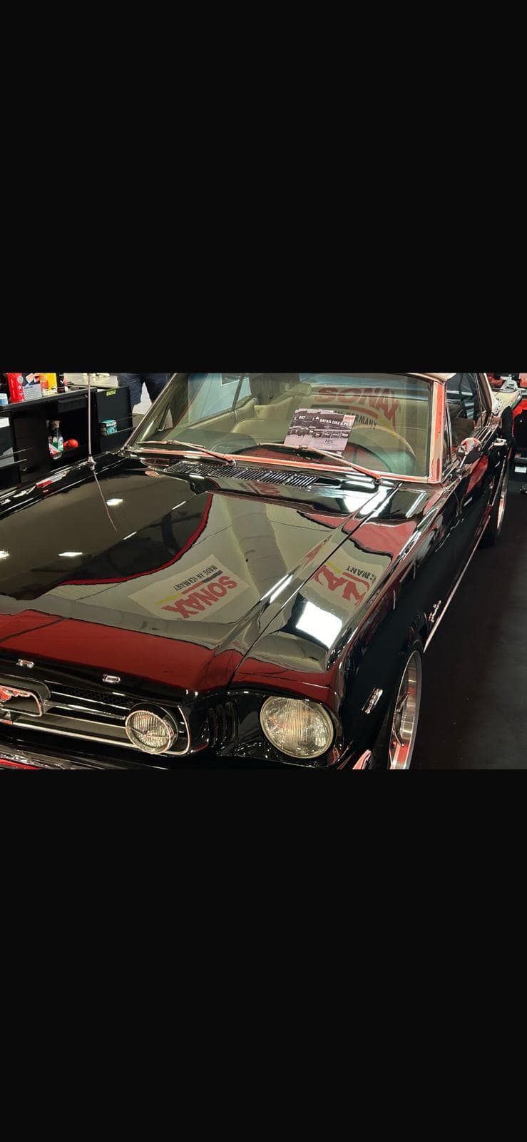 Classic Ford Mustang showroom shine