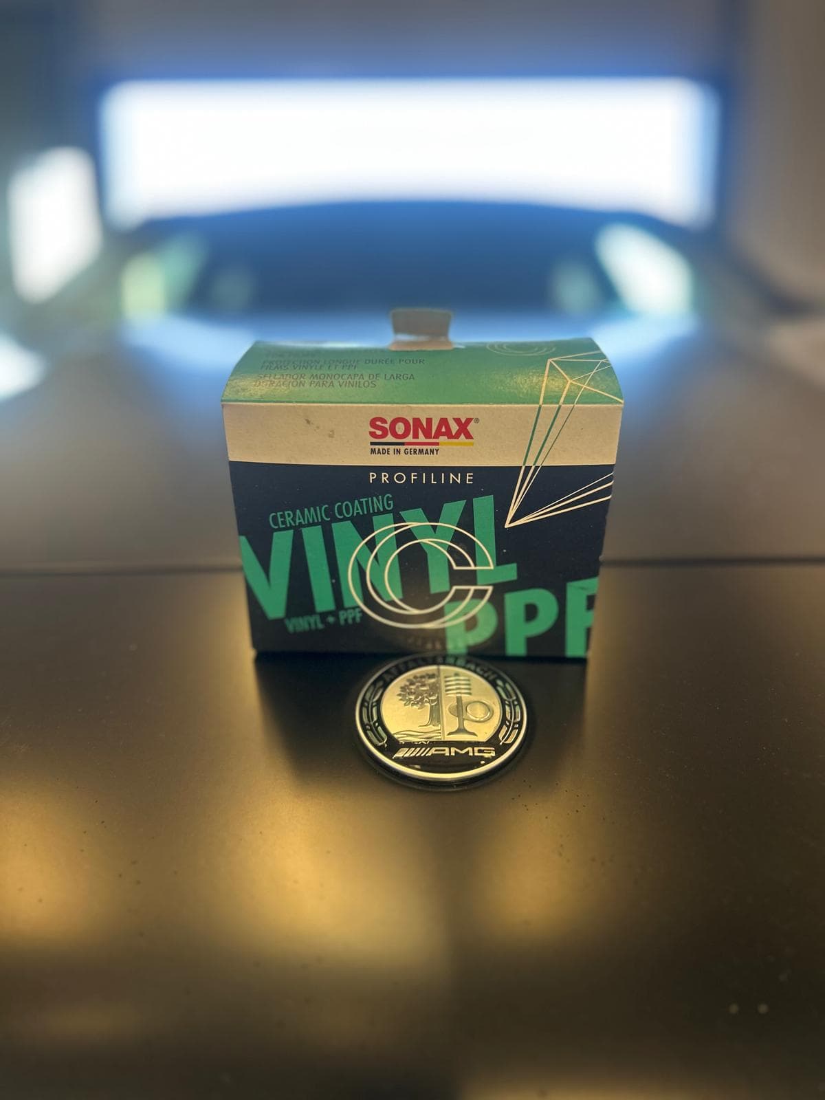 SONAX ceramic coating — AMG detail product