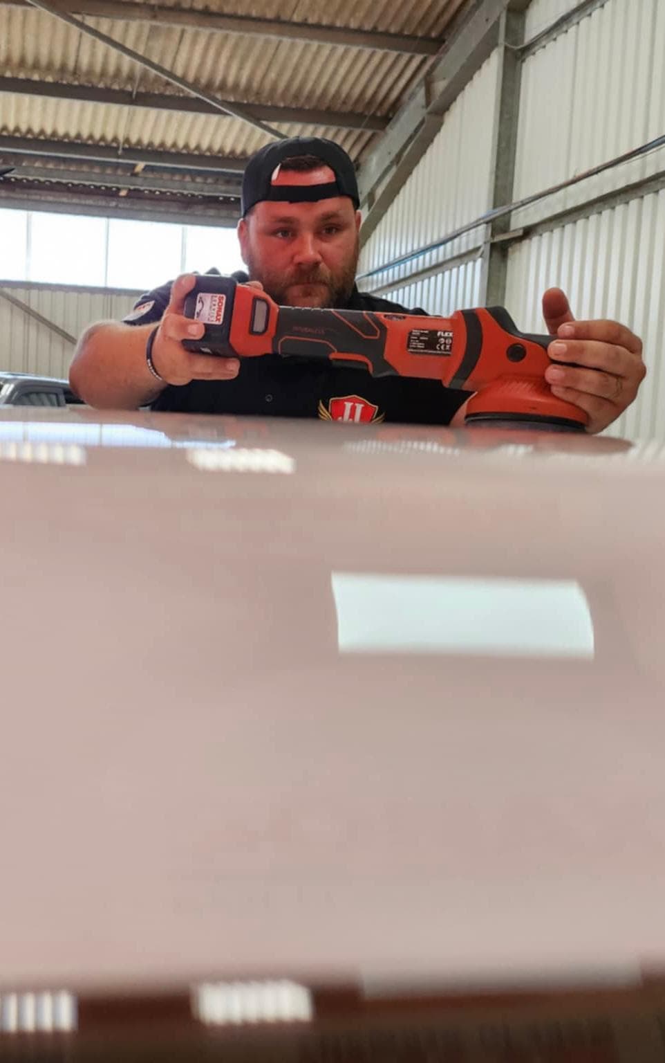 JJ Mobile Valeting paint correction with Flex polisher