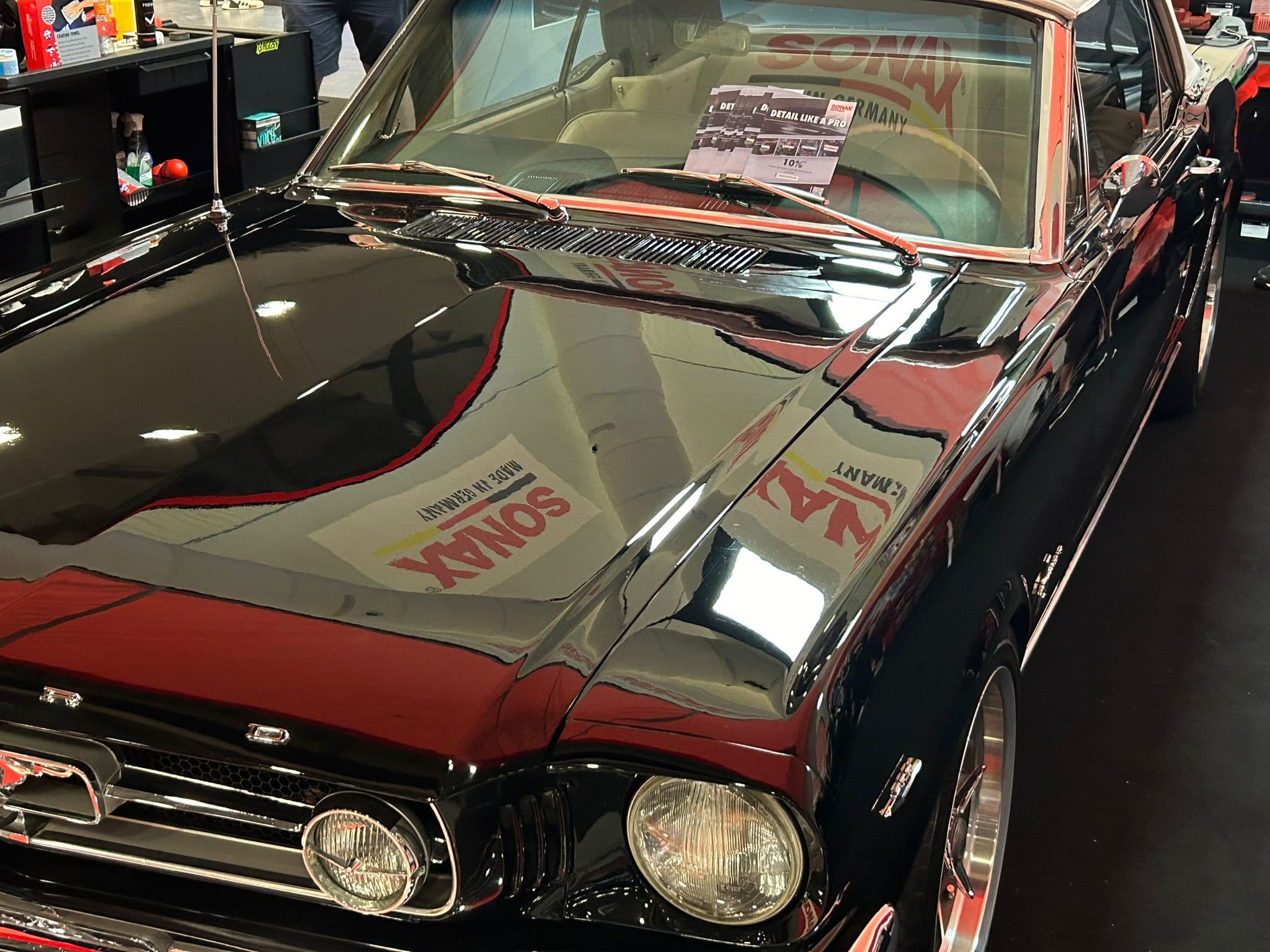 Classic Ford Mustang after showroom detail